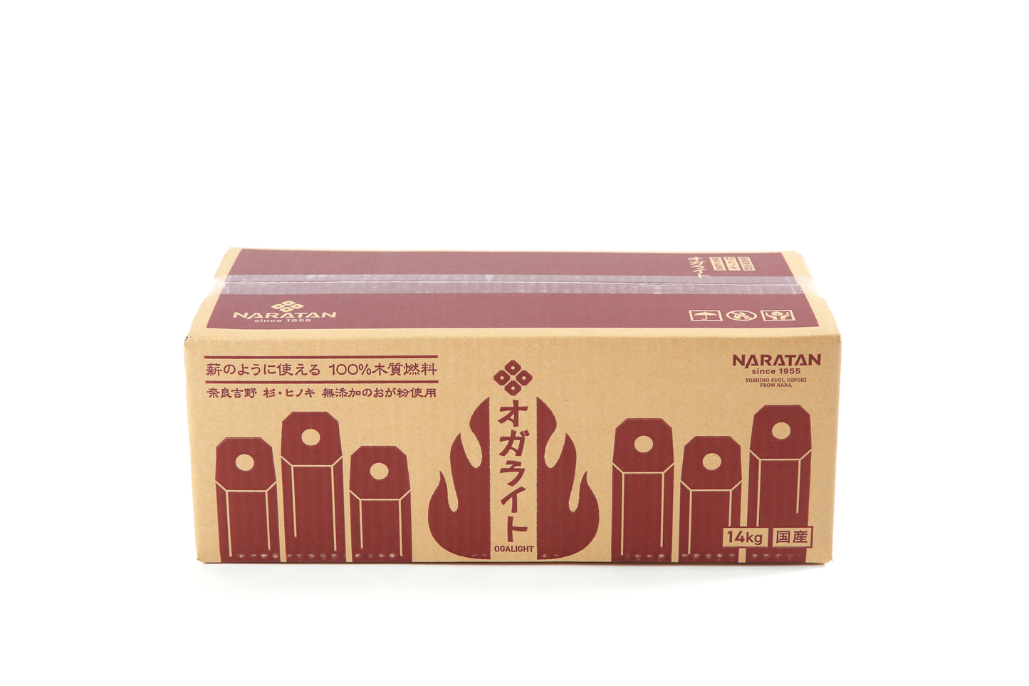 国産オガライト14kg(吉野杉・ヒノキ使用)