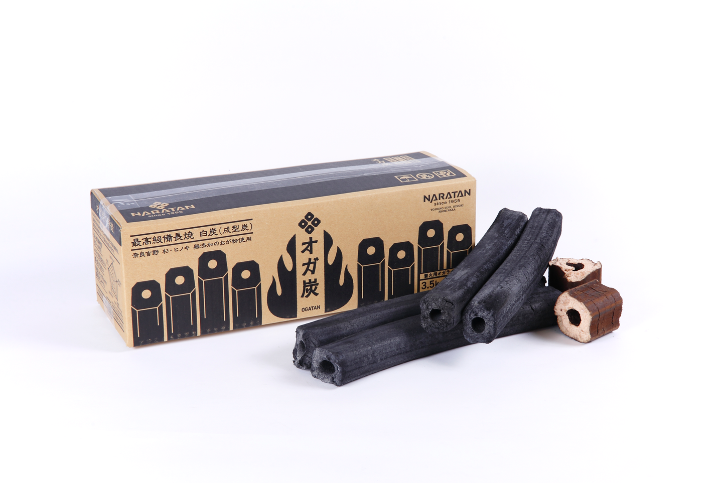 国産オガ炭3.5Kg(着火用オガライト付)